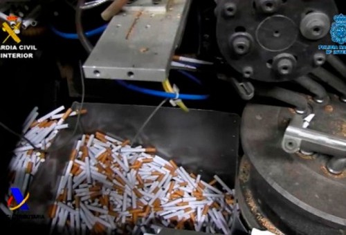 Desmanteladas 3 fábricas ilegales de tabaco con capacidad para producir más de 18.000 cigarrillos por minuto